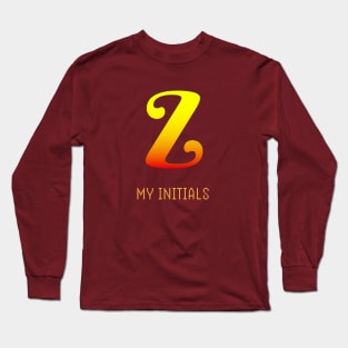 Letter Z Initials Unique Name T-Shirt Long Sleeve T-Shirt